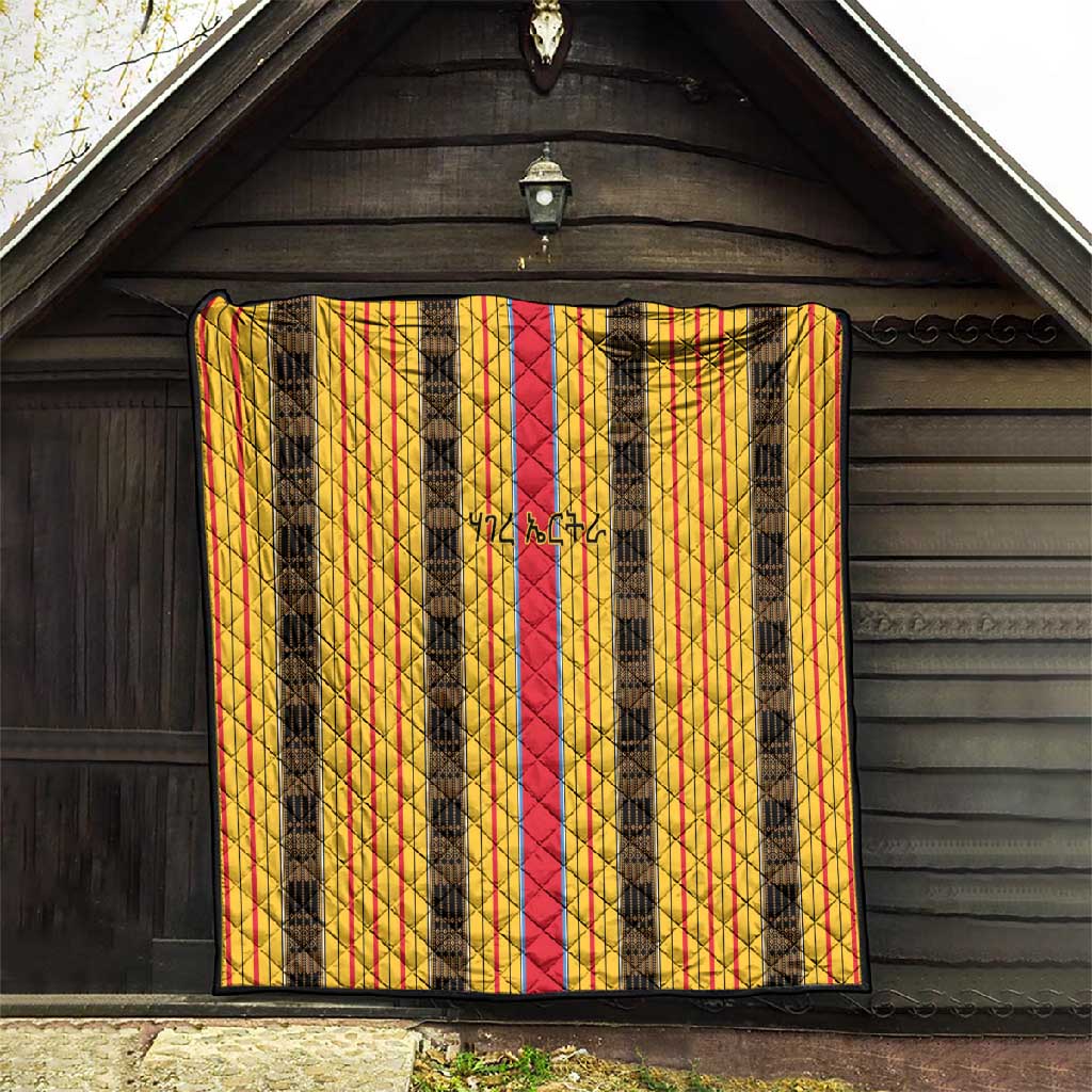 Eritrea Traditional Saho Mix Tilet Pattern Quilt