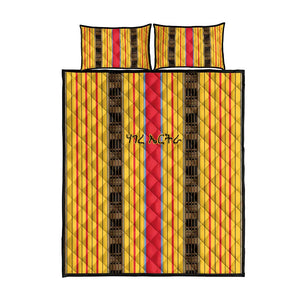 Eritrea Traditional Saho Mix Tilet Pattern Quilt Bed Set