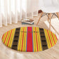 Eritrea Traditional Saho Mix Tilet Pattern Round Carpet