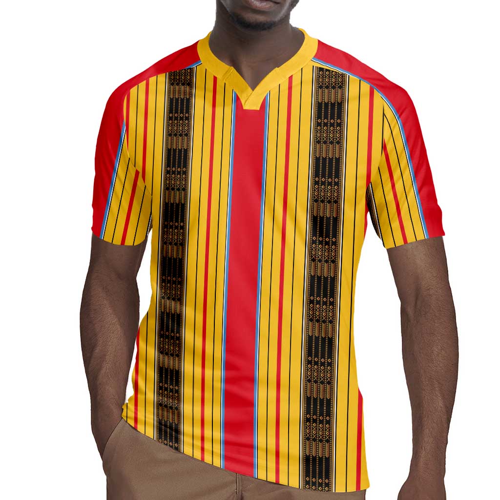 Eritrea Traditional Saho Mix Tilet Pattern Rugby Jersey