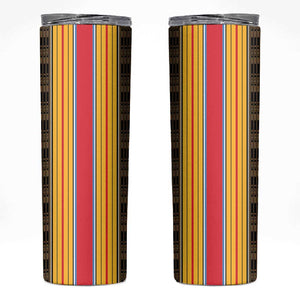 Eritrea Traditional Saho Mix Tilet Pattern Skinny Tumbler