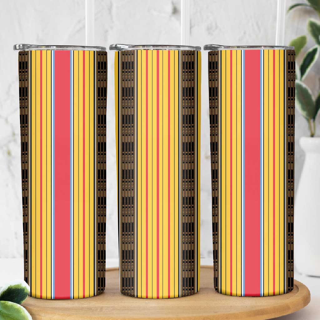 Eritrea Traditional Saho Mix Tilet Pattern Skinny Tumbler