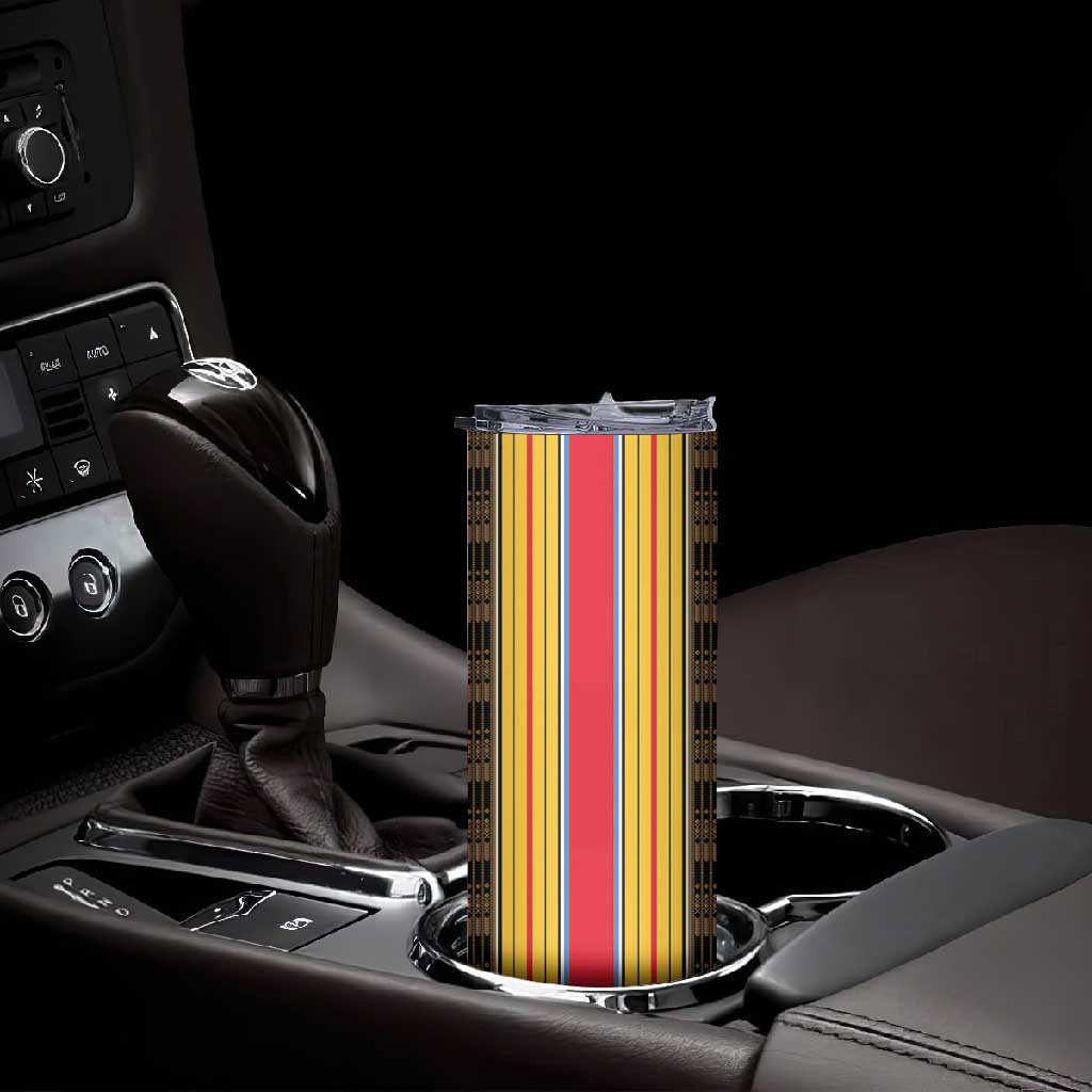 Eritrea Traditional Saho Mix Tilet Pattern Skinny Tumbler