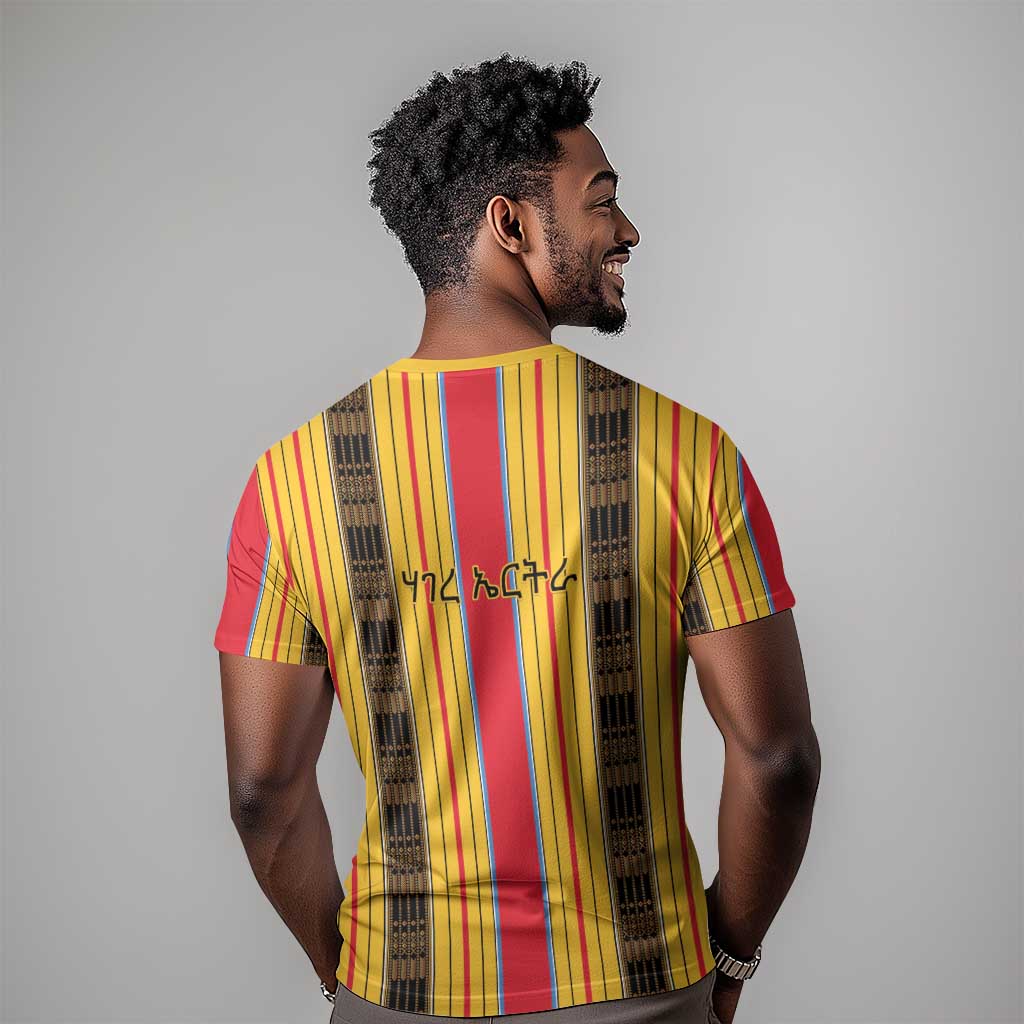 Eritrea Traditional Saho Mix Tilet Pattern T shirt