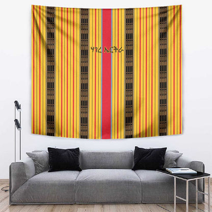 Eritrea Traditional Saho Mix Tilet Pattern Tapestry