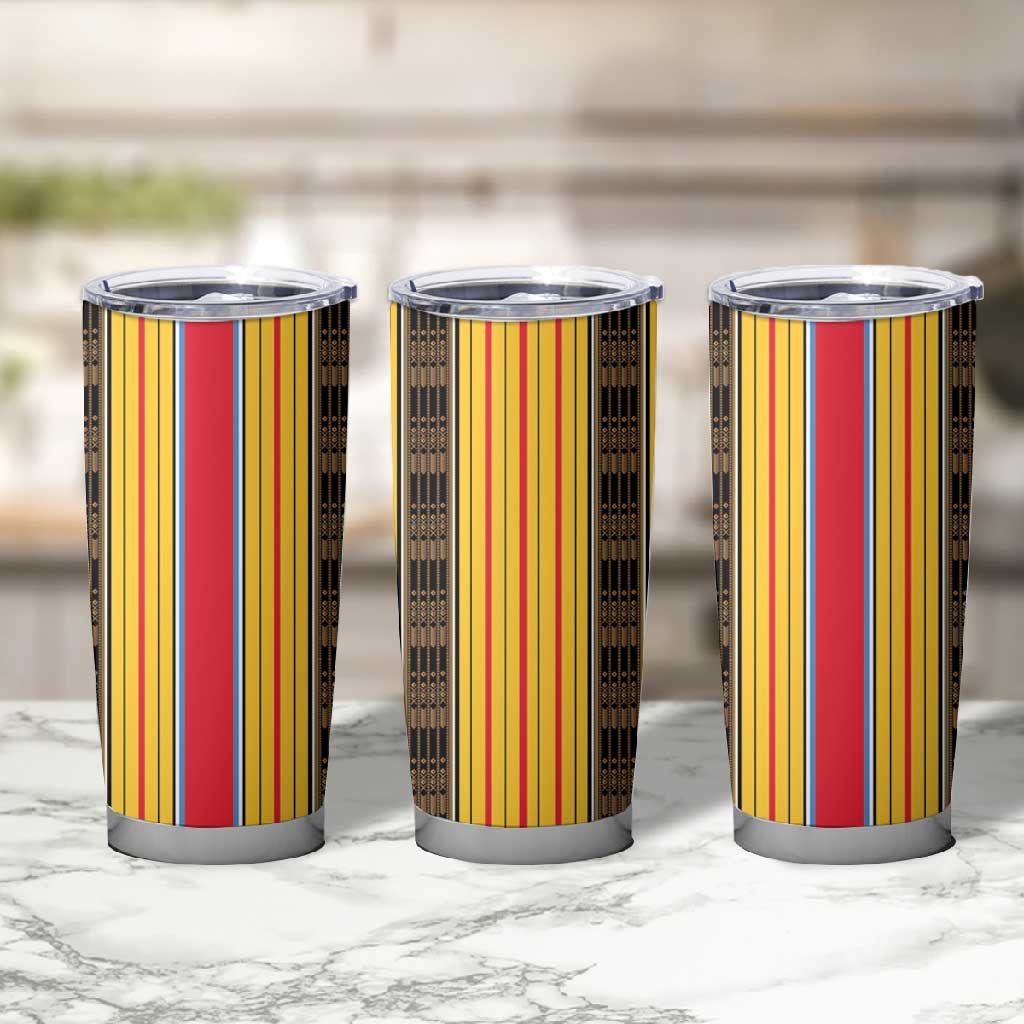 Eritrea Traditional Saho Mix Tilet Pattern Tumbler Cup