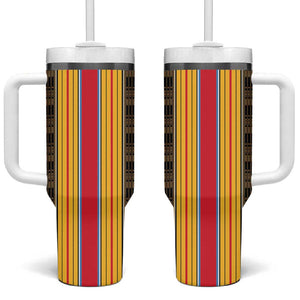 Eritrea Traditional Saho Mix Tilet Pattern Tumbler With Handle