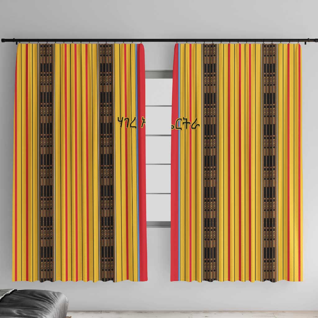Eritrea Traditional Saho Mix Tilet Pattern Window Curtain