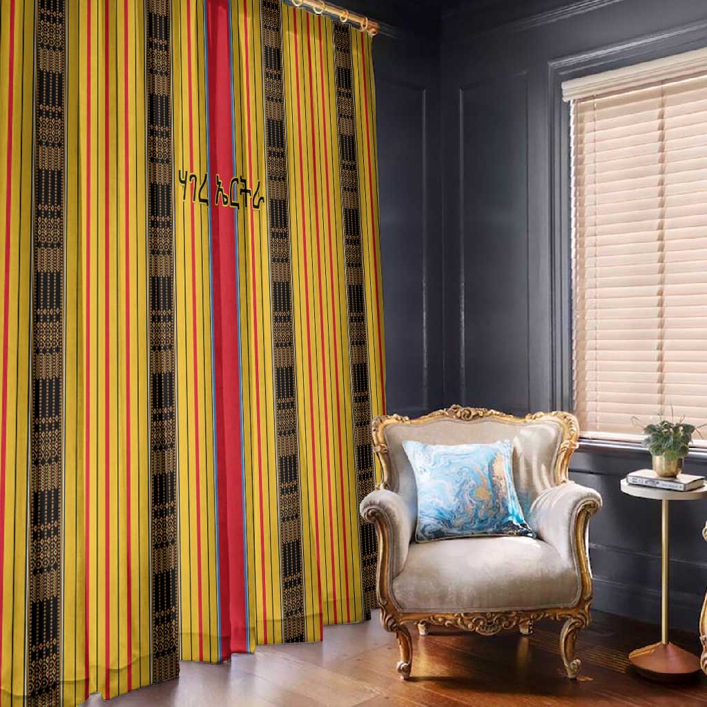 Eritrea Traditional Saho Mix Tilet Pattern Window Curtain