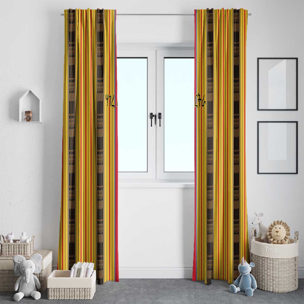 Eritrea Traditional Saho Mix Tilet Pattern Window Curtain