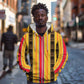 Eritrea Traditional Saho Mix Tilet Pattern Zip Hoodie