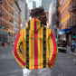Eritrea Traditional Saho Mix Tilet Pattern Zip Hoodie