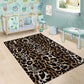African Leopard Skin Pattern Area Rug