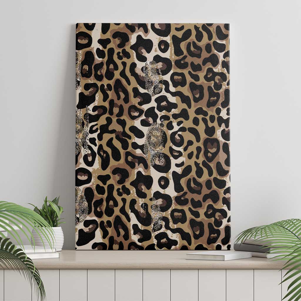 African Leopard Skin Pattern Canvas Wall Art