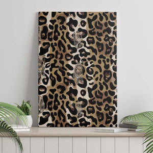 African Leopard Skin Pattern Canvas Wall Art