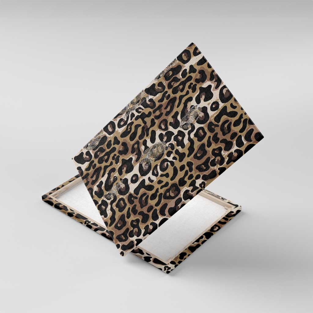 African Leopard Skin Pattern Canvas Wall Art