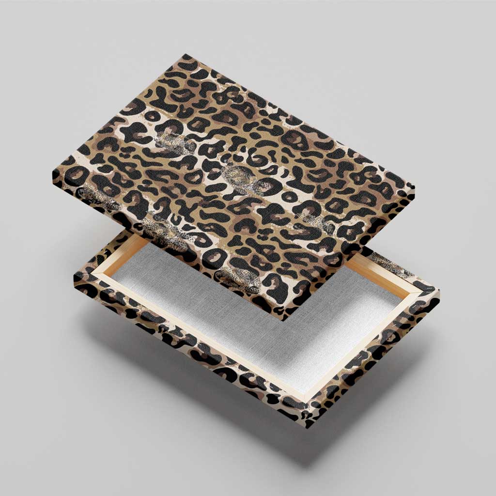 African Leopard Skin Pattern Canvas Wall Art