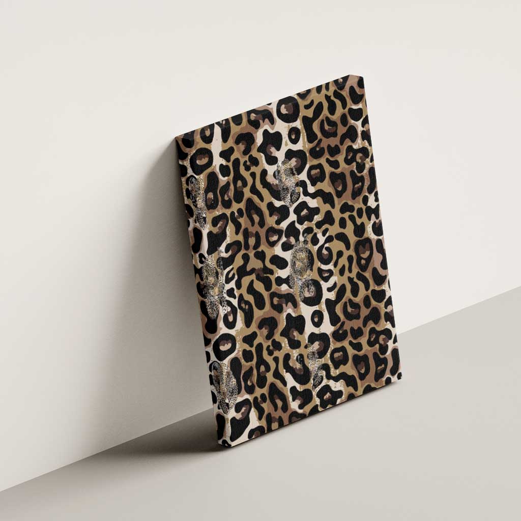 African Leopard Skin Pattern Canvas Wall Art