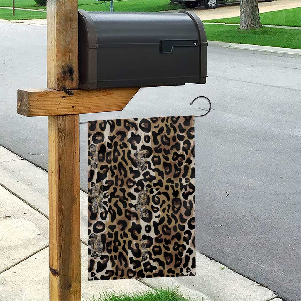 African Leopard Skin Pattern Garden Flag