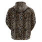 African Leopard Skin Pattern Hoodie
