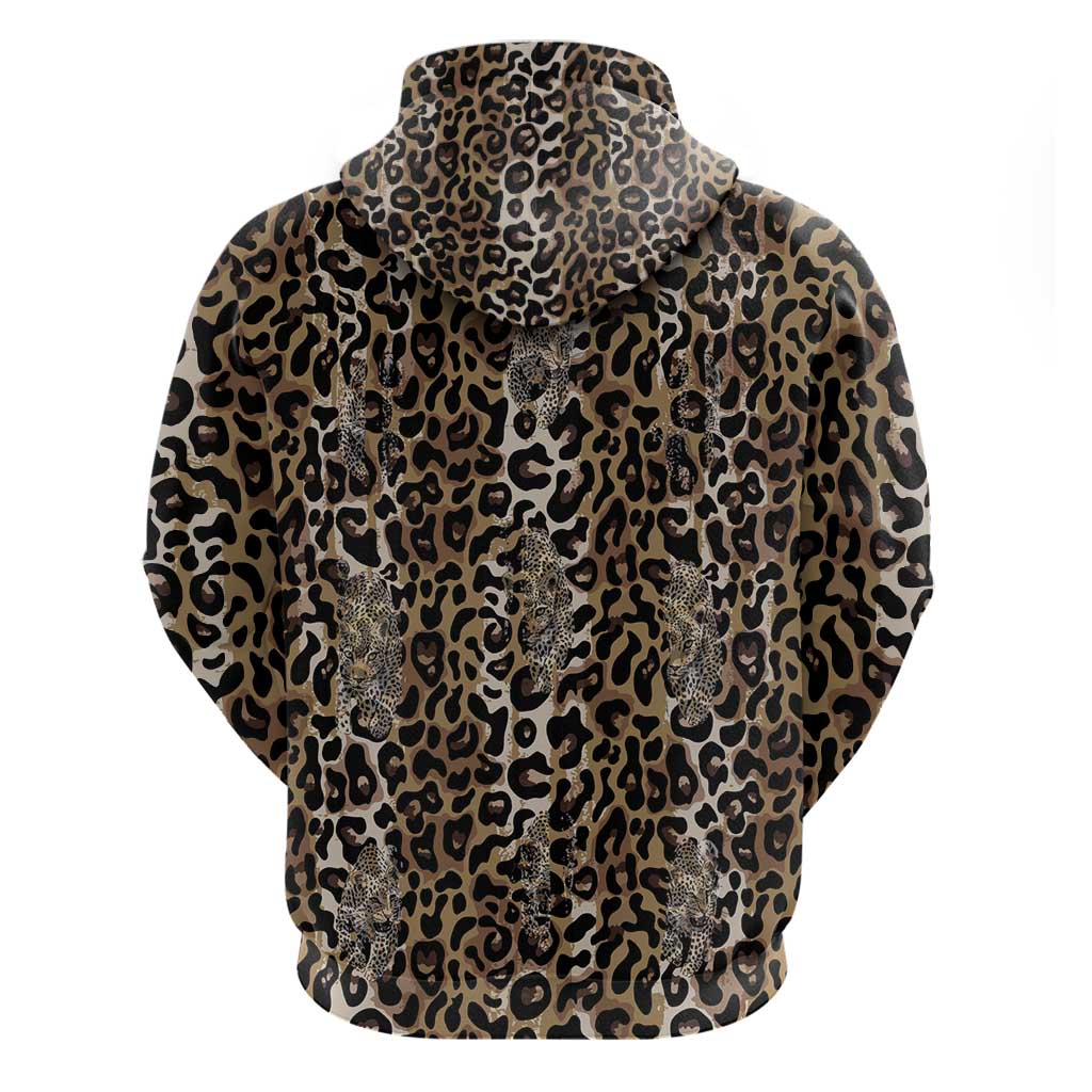 African Leopard Skin Pattern Hoodie