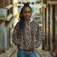 African Leopard Skin Pattern Hoodie