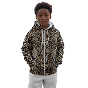 African Leopard Skin Pattern Kid Hoodie