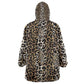 African Leopard Skin Pattern Kid Wearable Blanket Hoodie