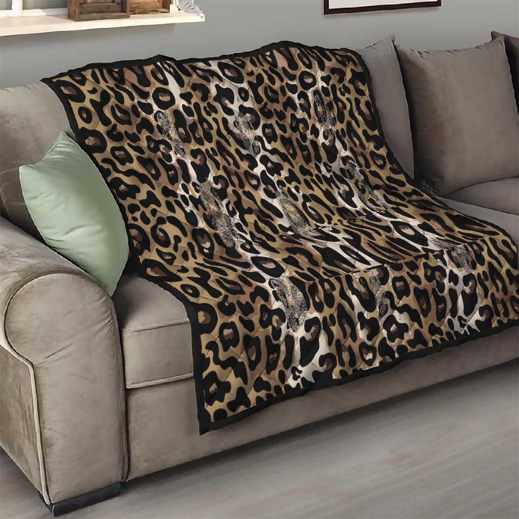 African Leopard Skin Pattern Quilt