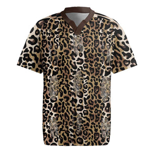 African Leopard Skin Pattern Rugby Jersey