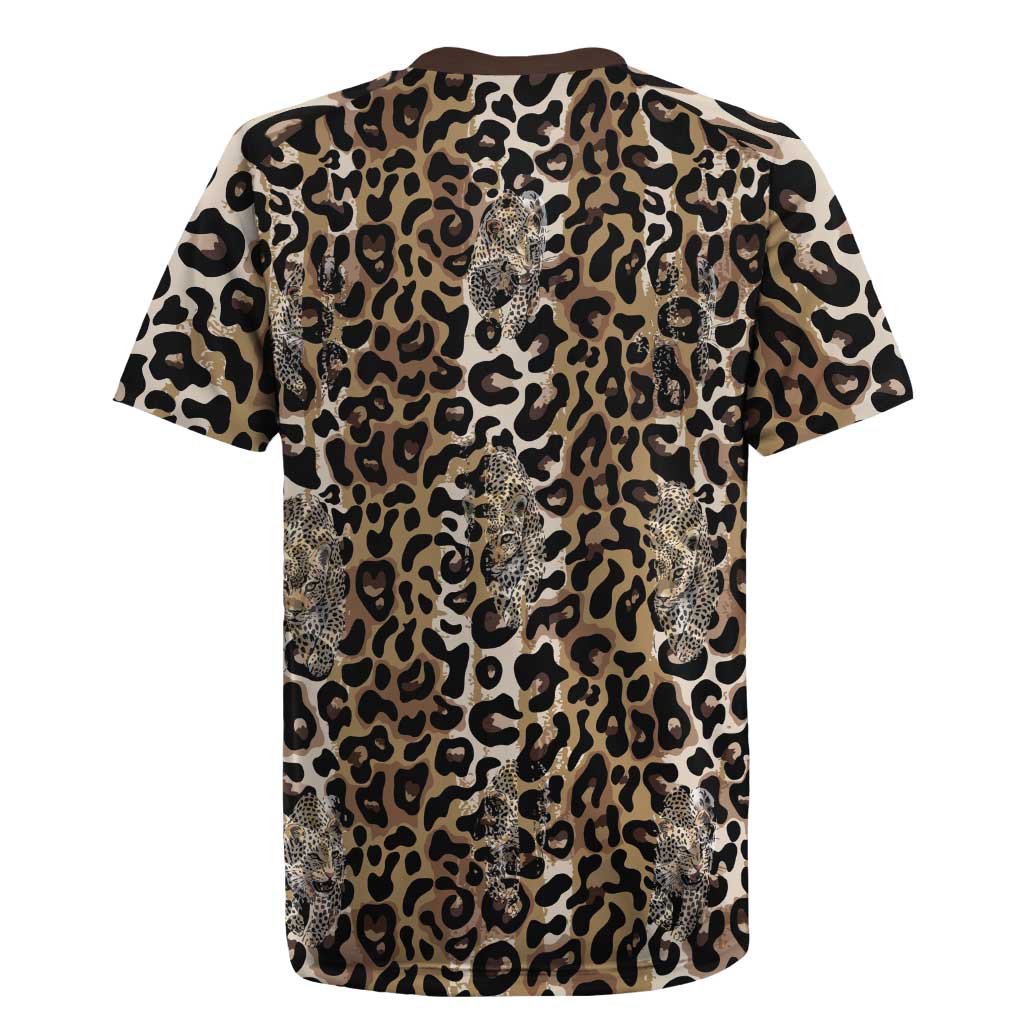 African Leopard Skin Pattern Rugby Jersey