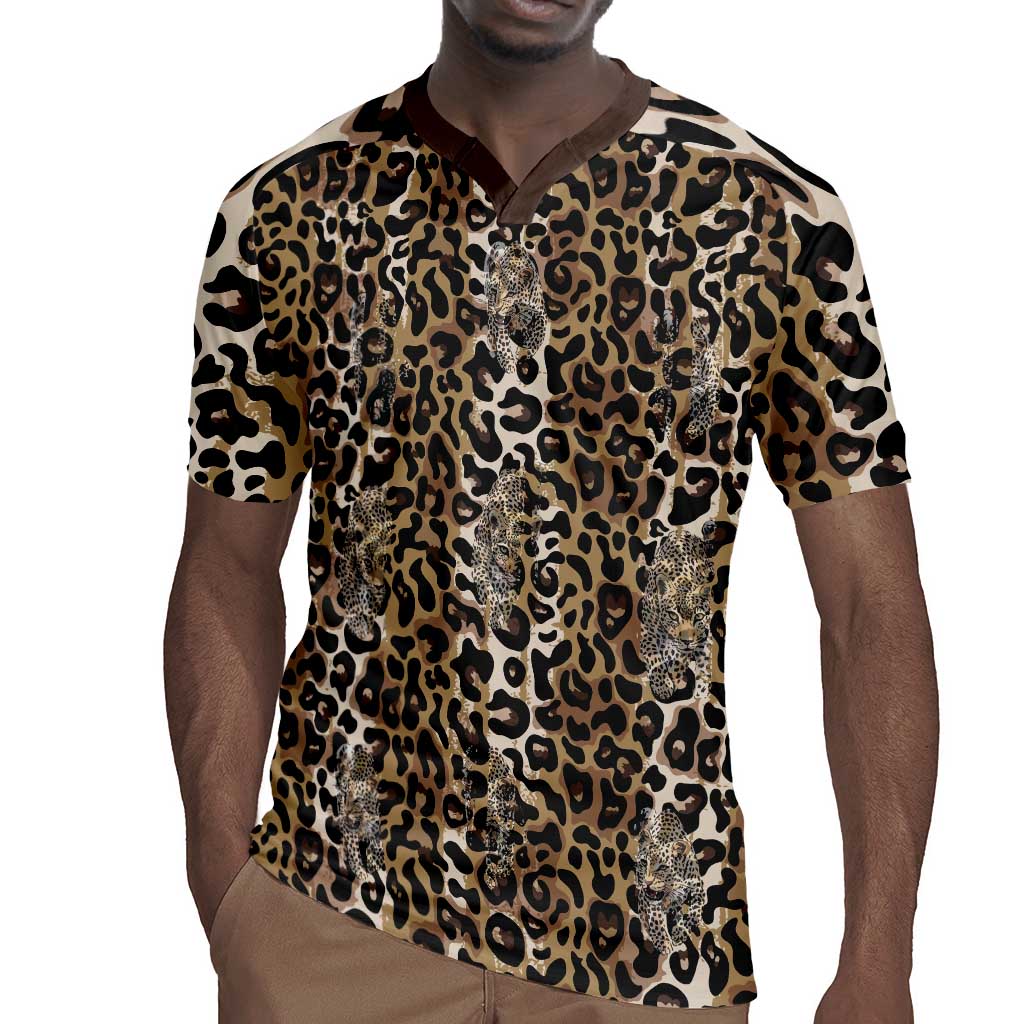 African Leopard Skin Pattern Rugby Jersey