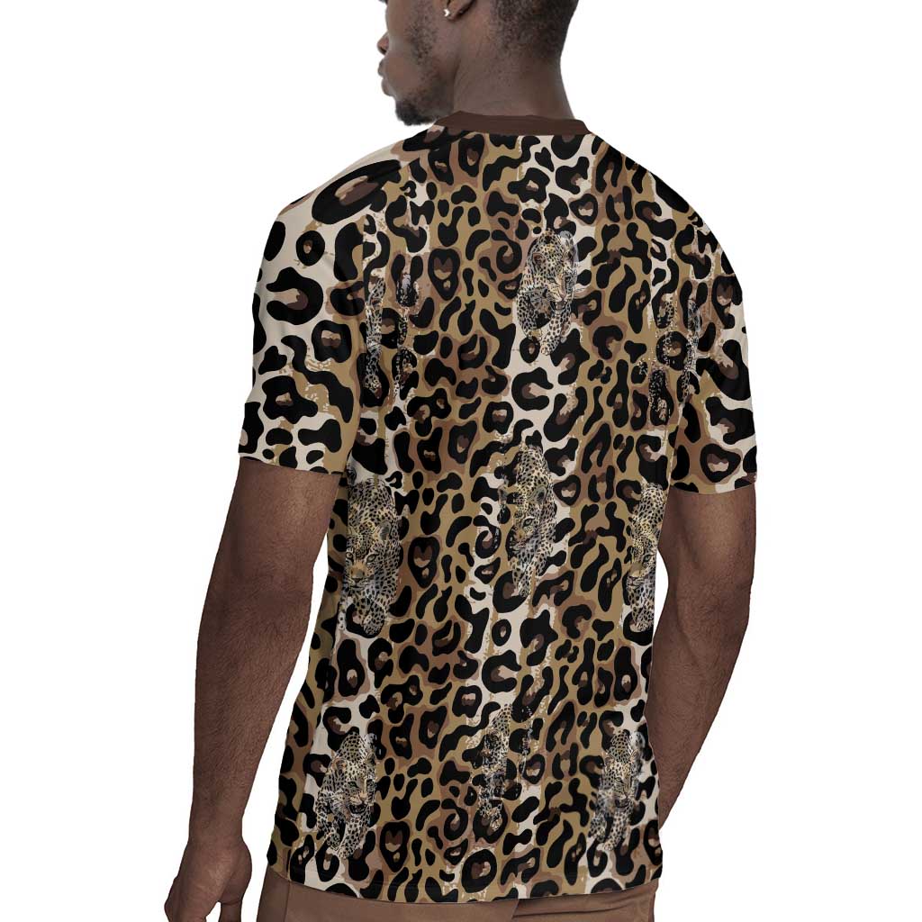 African Leopard Skin Pattern Rugby Jersey
