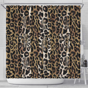 African Leopard Skin Pattern Shower Curtain