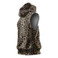 African Leopard Skin Pattern Sleeveless Hoodie - African Pride