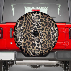 African Leopard Skin Pattern Spare Tire Cover