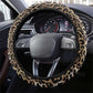 African Leopard Skin Pattern Steering Wheel Cover