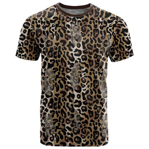 African Leopard Skin Pattern T shirt