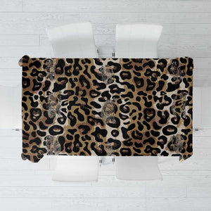 African Leopard Skin Pattern Tablecloth