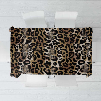 African Leopard Skin Pattern Tablecloth
