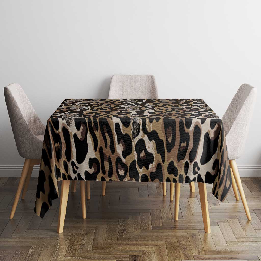 African Leopard Skin Pattern Tablecloth