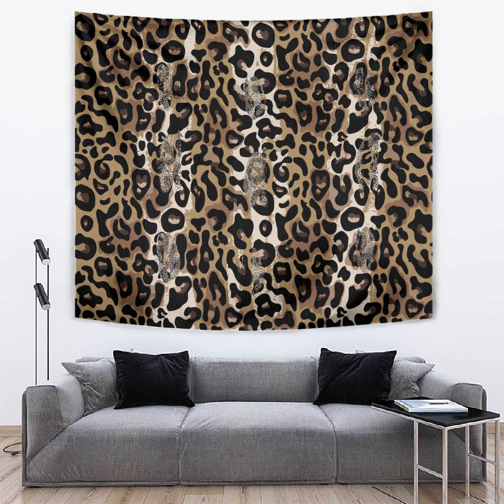 African Leopard Skin Pattern Tapestry