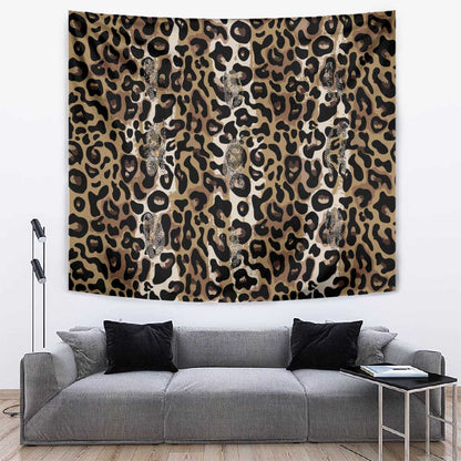 African Leopard Skin Pattern Tapestry