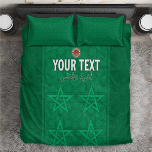 Custom Morocco Football Bedding Set Dima Maghrib