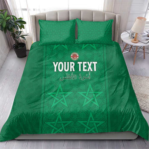 Custom Morocco Football Bedding Set Dima Maghrib