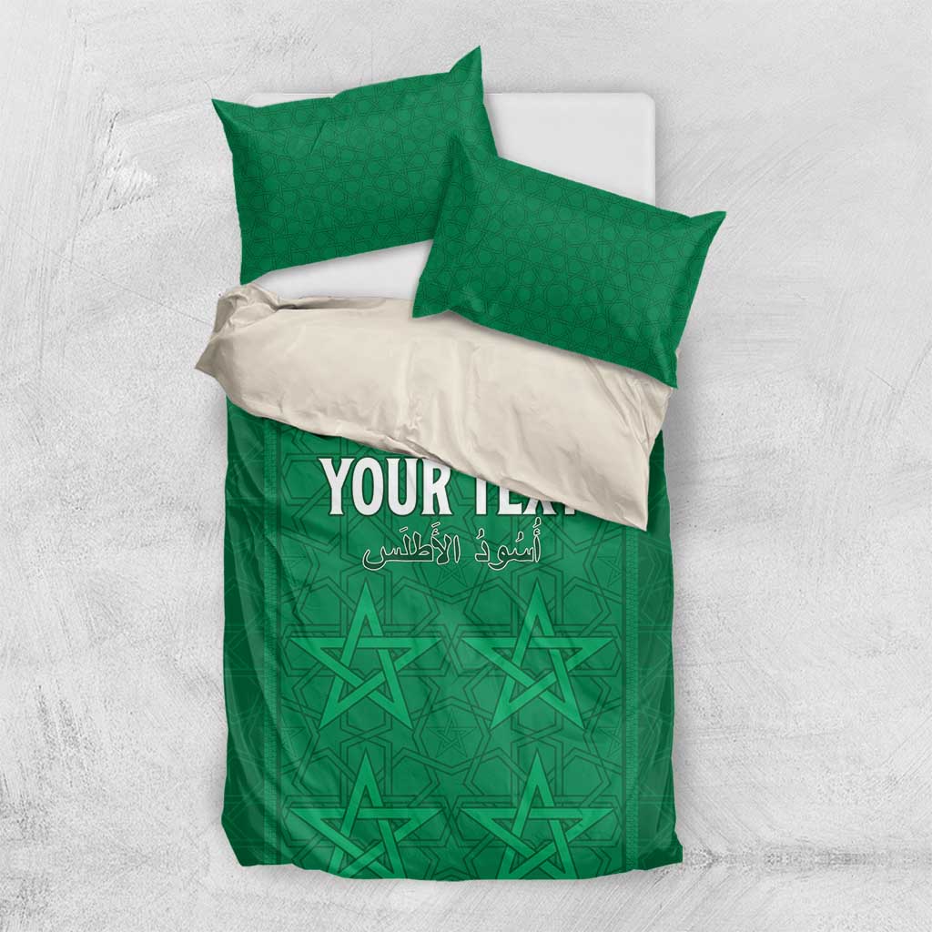 Custom Morocco Football Bedding Set Dima Maghrib