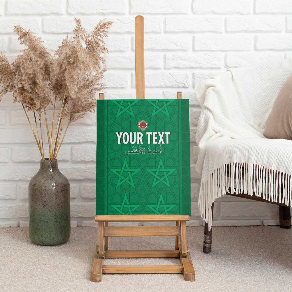 Custom Morocco Football Canvas Wall Art Dima Maghrib