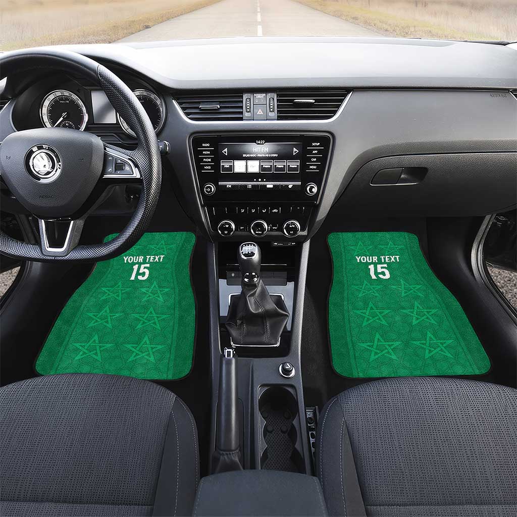 Custom Morocco Football Car Mats Dima Maghrib