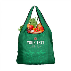 Custom Morocco Football Grocery Bag Dima Maghrib