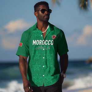 Custom Morocco Football Hawaiian Shirt Dima Maghrib